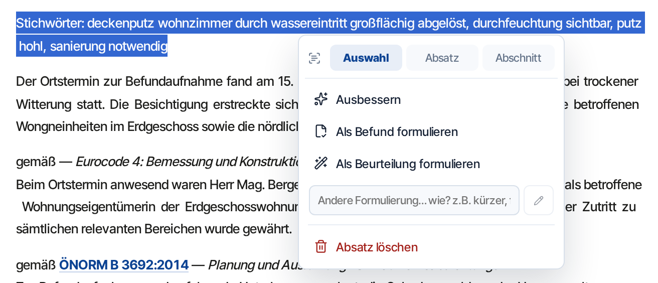 KI-Formulierung
